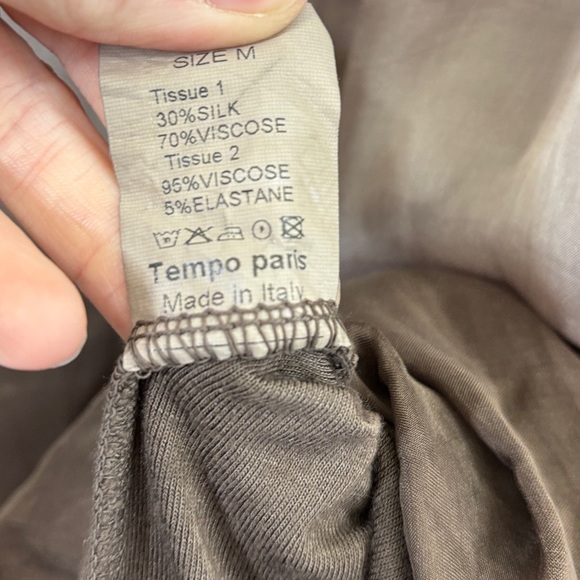 Tempo Paris Brown Boxy Blouse Relaxed Style - Picture 4 of 4